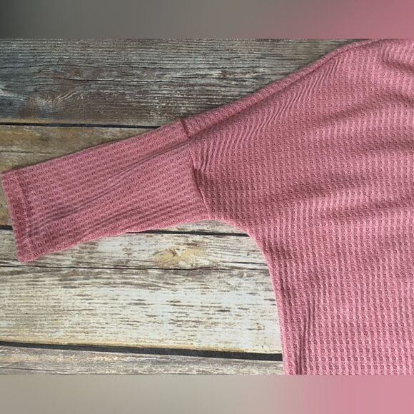Blush Pink waffle knit top - Picture 3 of 11